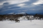 Mt Eadley Stoney and The Bluff under snow.