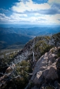 Looking west from Gables End on Wellington Plateau. In Victoria's Alpine National Park.