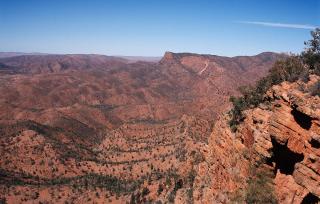 McKinlay Bluff seen from Mt John Steadman.