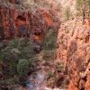 Looking down into the gorge from Rover Rockhole. This was taken one of the years when rain was plentiful (as you can see if you look closely). 