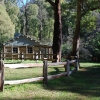 Brocks Hut on the Howqua River. Rebuilt after the last bushfires went through. Like the previous one and the one before that, ad infinitum!