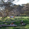 No tent on this hike. Just a tarp on a lovely secluded camp site that few people know exists. Let's just say it's just off The Alpine Track, near Mt Magdala.