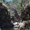 The best part of hiking up rivers (which I only do in summer - too dangerous any other time) is that you can strip off and jump in any time you like. There is nothing more luxurious than drinking clear, cold and pure as crystal mountain river water - while you are swimming in it.