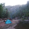 A damp, humid and steamy night beside a river in Victoria.