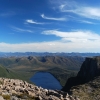 Lake Judd. Mt Sarah is the peak on the left and Schnells Ridge in the distance.