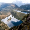 The Lonely Tarns seen from on the way up to the top of Mt Lot.