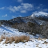 Mt Magdala in the snow. Much of which will end up in the Howqua.