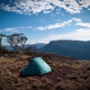 The ridgeline of Mt McDonald on Victoria's Alpine Walking Track. The night before there had been a lightning storm so I hadn't been game enough to camp on the summit itself. But I woke up to this beautiful day.